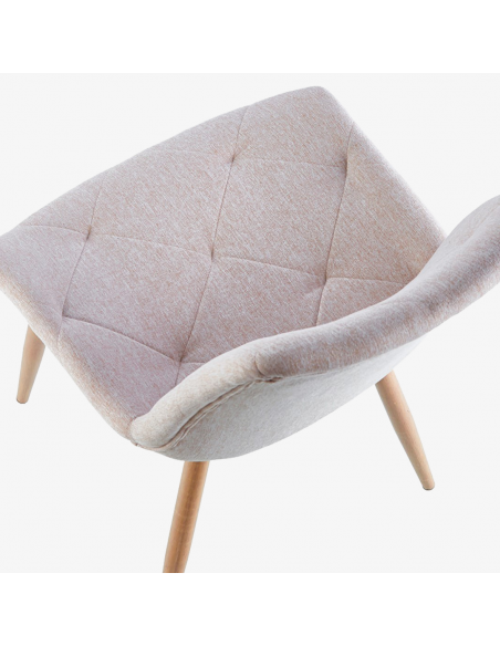 Silla de comedor beige VAIMA