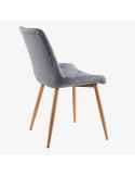 Silla de comedor gris VAIMA