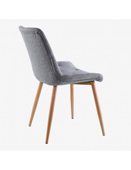 Silla de comedor gris VAIMA