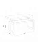 Mesa de centro elevable CADDY