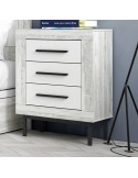 Mesita de noche tres cajones VIENA