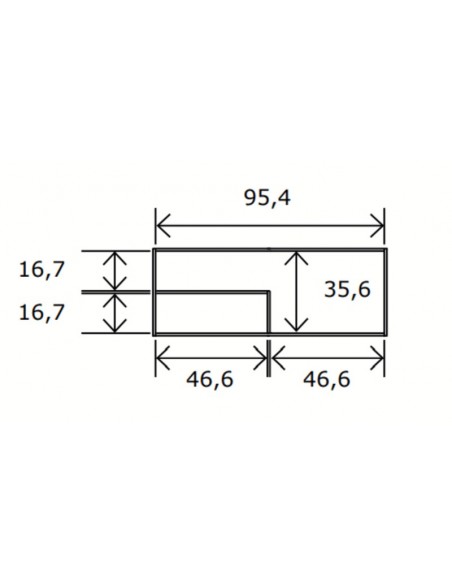 Mesa de centro con huecos ROMA