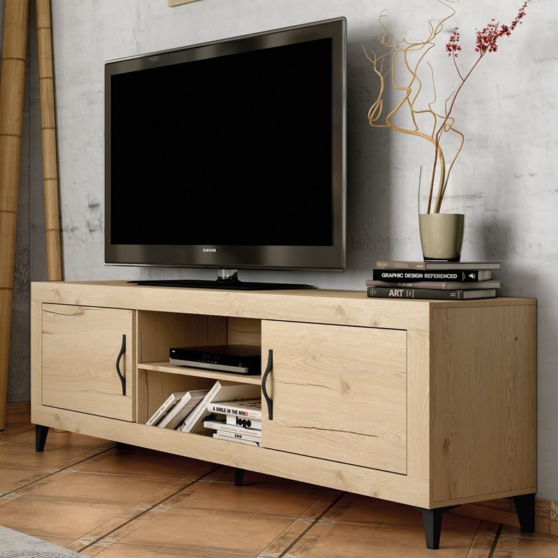 Mueble TV dos puertas y dos huecos 180 cm ROMA