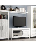 Mueble TV una puerta y dos huecos 130 cm ROMA