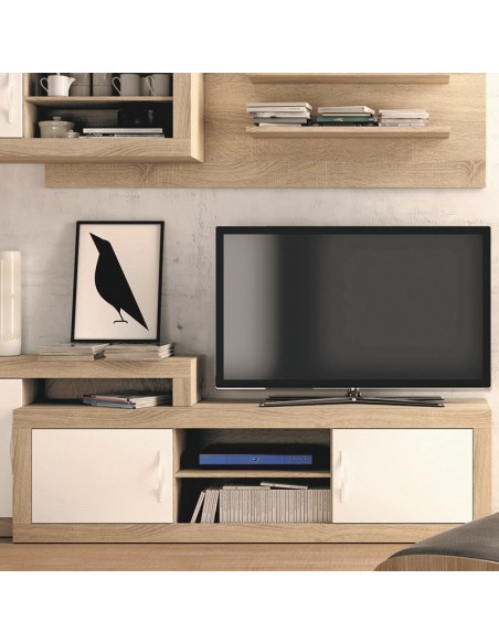 Mueble TV dos puertas y dos huecos 180 cm ROMA