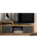 Mueble TV dos puertas y dos huecos 180 cm ROMA