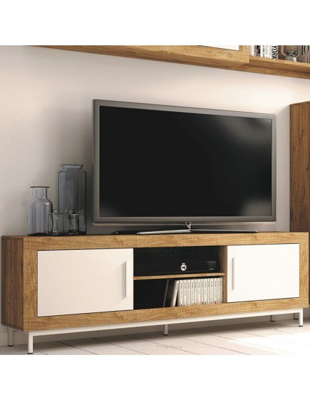Mueble TV dos puertas y dos huecos 180 cm ROMA