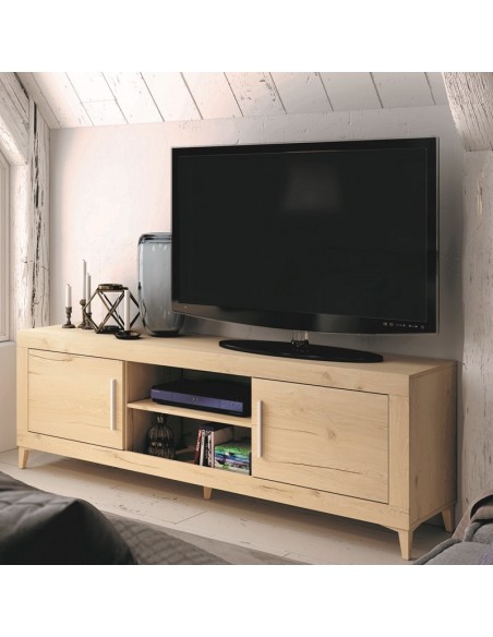 Mueble TV dos puertas y dos huecos 180 cm ROMA