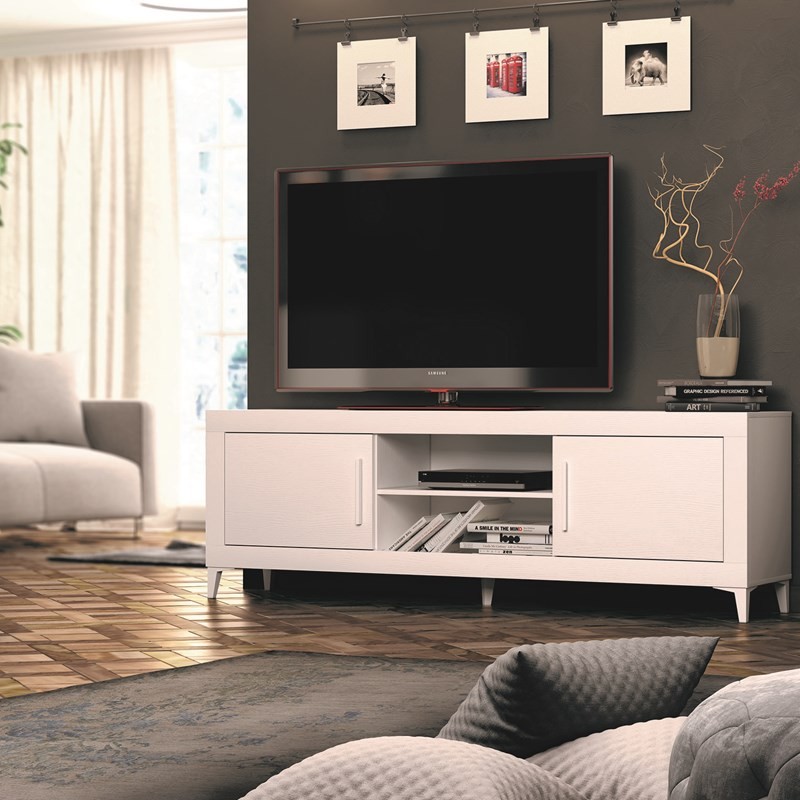 Mueble TV dos puertas y dos huecos 180 cm ROMA