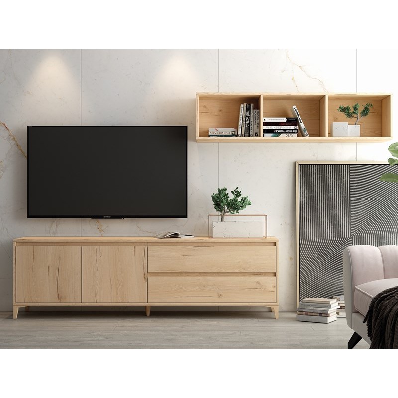 Mueble TV dos puertas y dos cajones 178 cm CHIARA