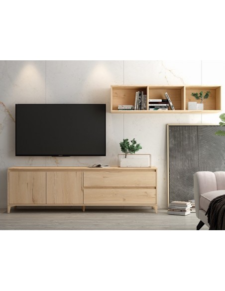 Mueble TV dos puertas y dos cajones 178 cm CHIARA