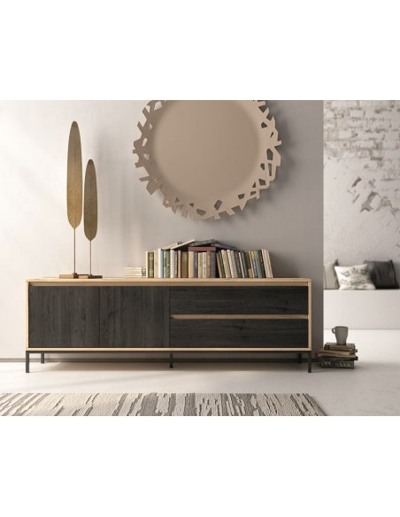 Mueble TV dos puertas y dos cajones 178 cm CHIARA