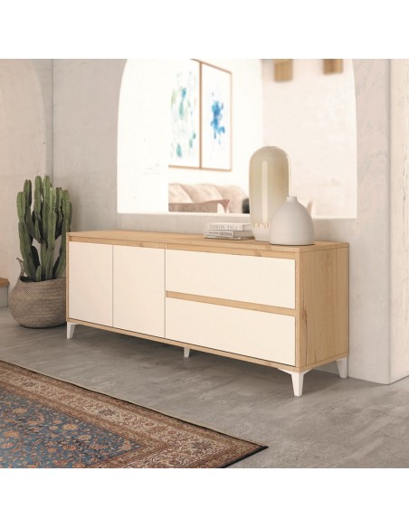 Mueble TV dos puertas y dos cajones 200 cm CHIARA