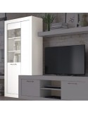 Modulo con vitrina y puerta de cristal MILANO