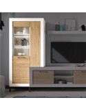 Modulo con vitrina y puerta de cristal MILANO