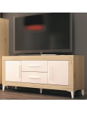 Mueble TV dos cajones y dos puertas 130 cm ROMA