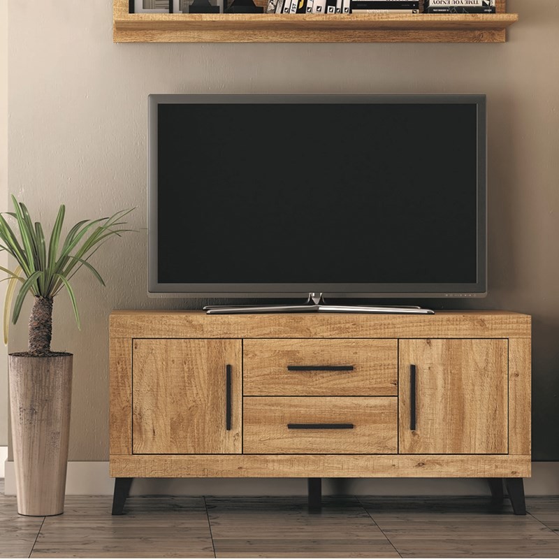 Mueble TV dos cajones y dos puertas 130 cm ROMA