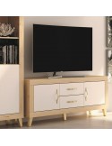 Mueble TV dos cajones y dos puertas 130 cm ROMA