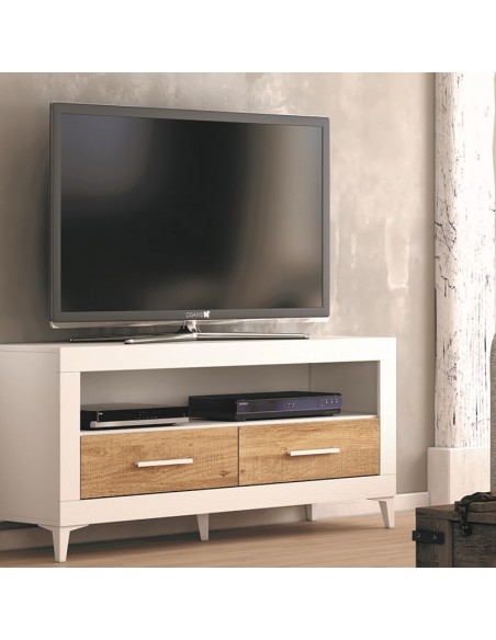 Mueble TV dos cajones y hueco 130 cm ROMA
