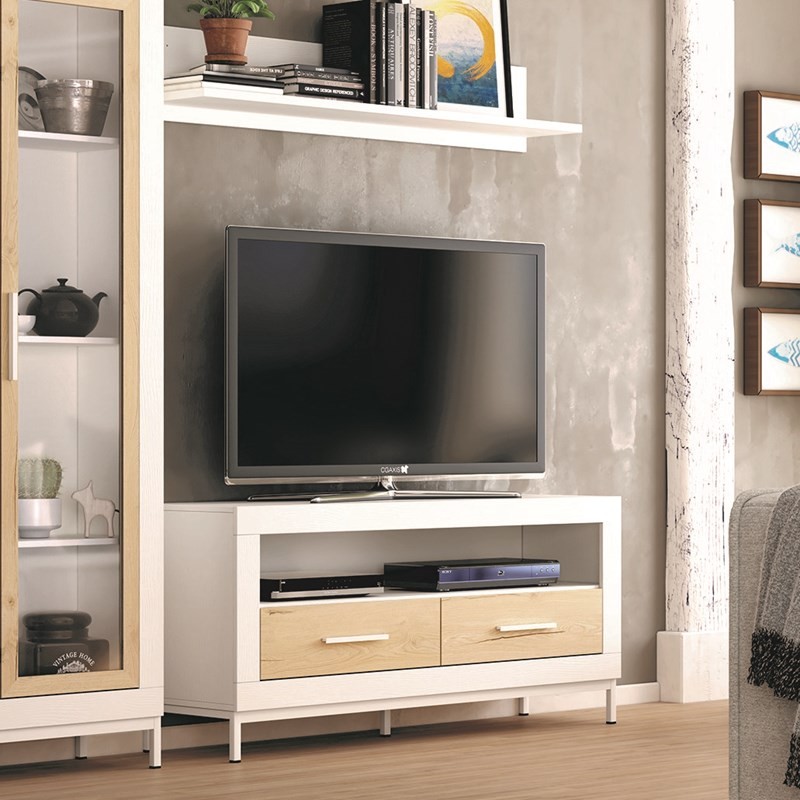 Mueble TV dos cajones y hueco 130 cm ROMA
