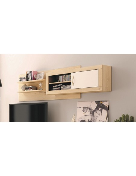 Estanteria con alto de una puerta y dos estantes ROMA