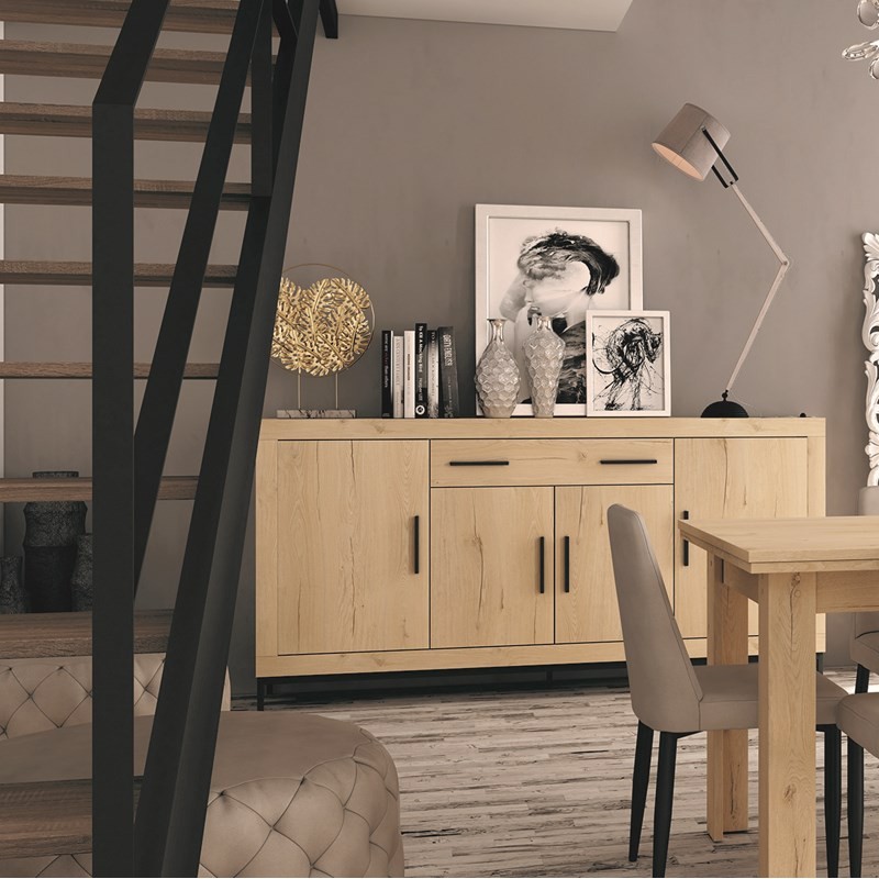 Aparador cuatro puertas y cajón ROMA