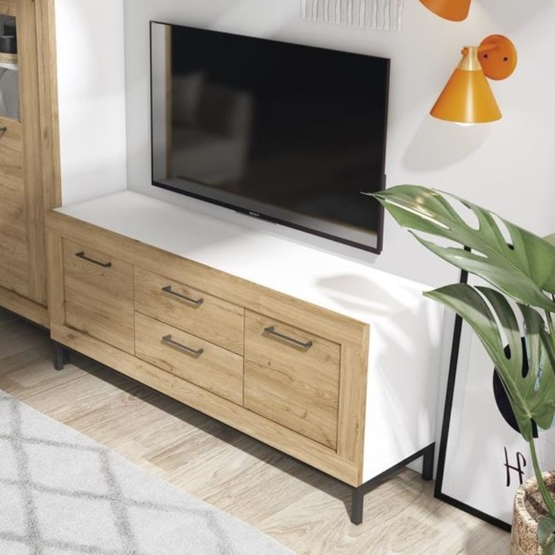 Mueble de tv dos puertas y dos cajones 181 cm...