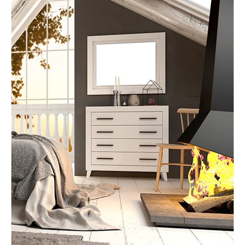 Cómoda cuatro cajones VIENA