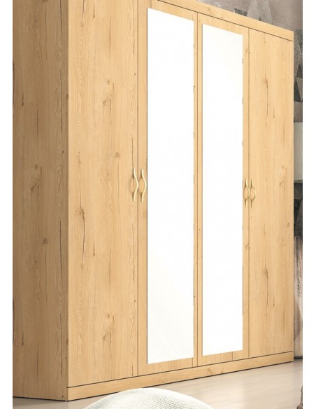 Armario cuatro puertas con lunas ancho 180 altura 240 VIENA