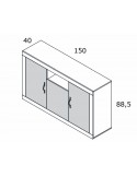 Aparador tres puertas y hueco ROMA