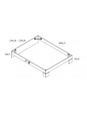 Estructura para cama 135 cm  VIENA I