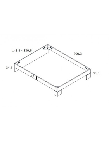Estructura para cama 135 cm  VIENA I