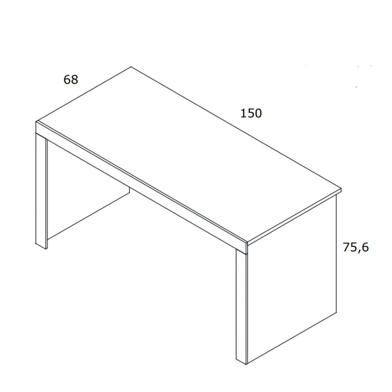Mesa de escritorio en ángulo ROMA