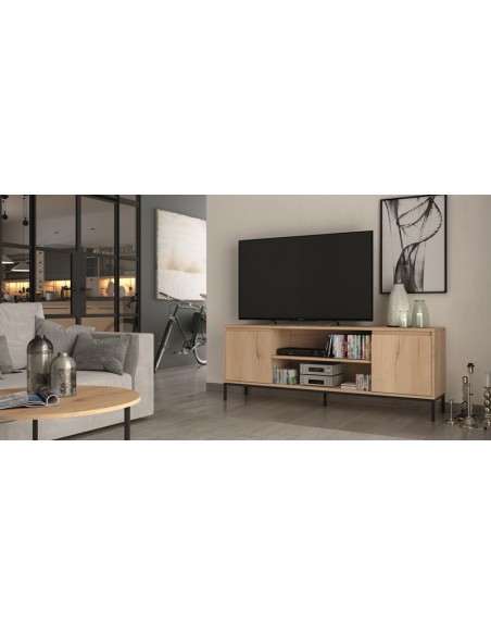 Mueble TV dos puertas y dos huecos 178 cm CHIARA