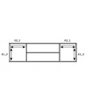 Mueble TV dos puertas y dos huecos 178 cm CHIARA