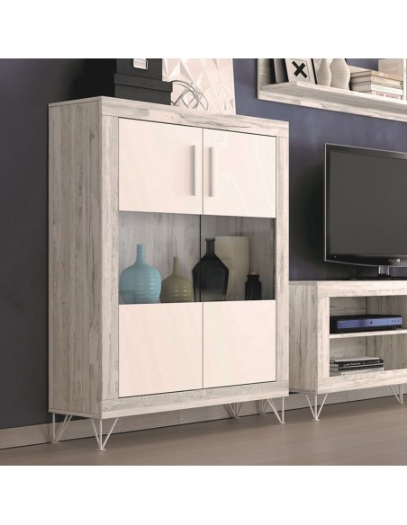 Vitrina dos puertas mixtas ROMA