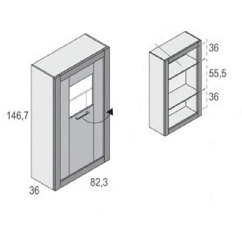 Módulo una puerta MILANO