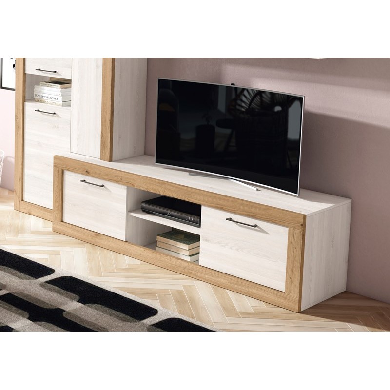 Mueble de tv dos puertas y dos huecos181 cm MILANO