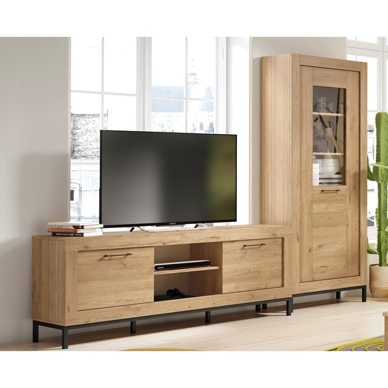 Mueble de tv dos puertas y dos huecos181 cm MILANO