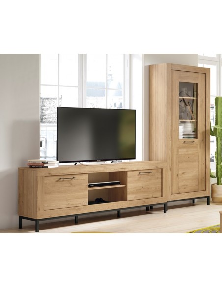 Mueble de tv dos puertas y dos huecos181 cm MILANO