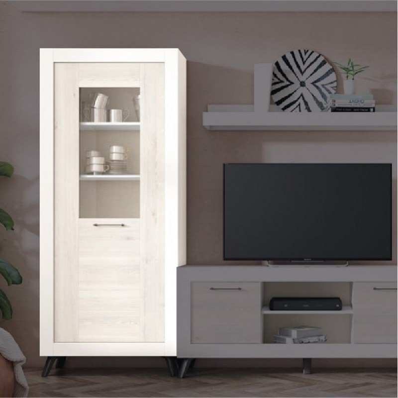Vitrina alta una puerta MILANO
