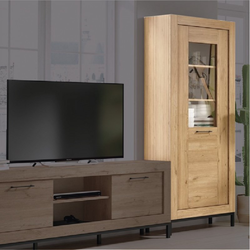 Vitrina alta una puerta MILANO