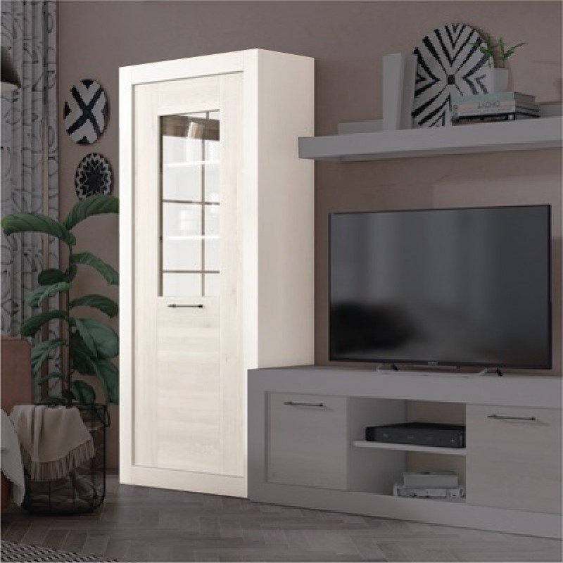 Vitrina alta una puerta MILANO