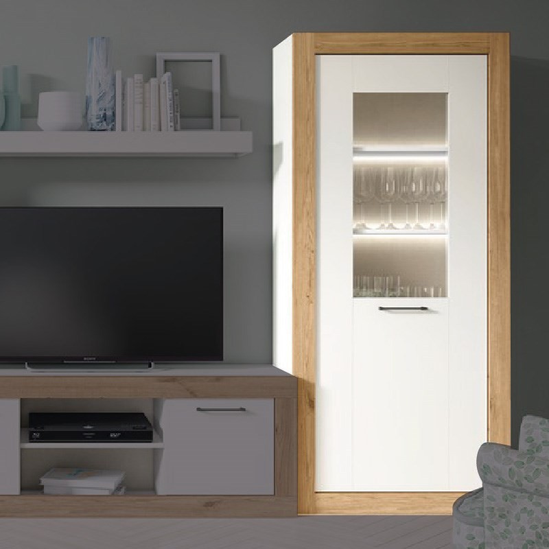 Vitrina alta una puerta MILANO