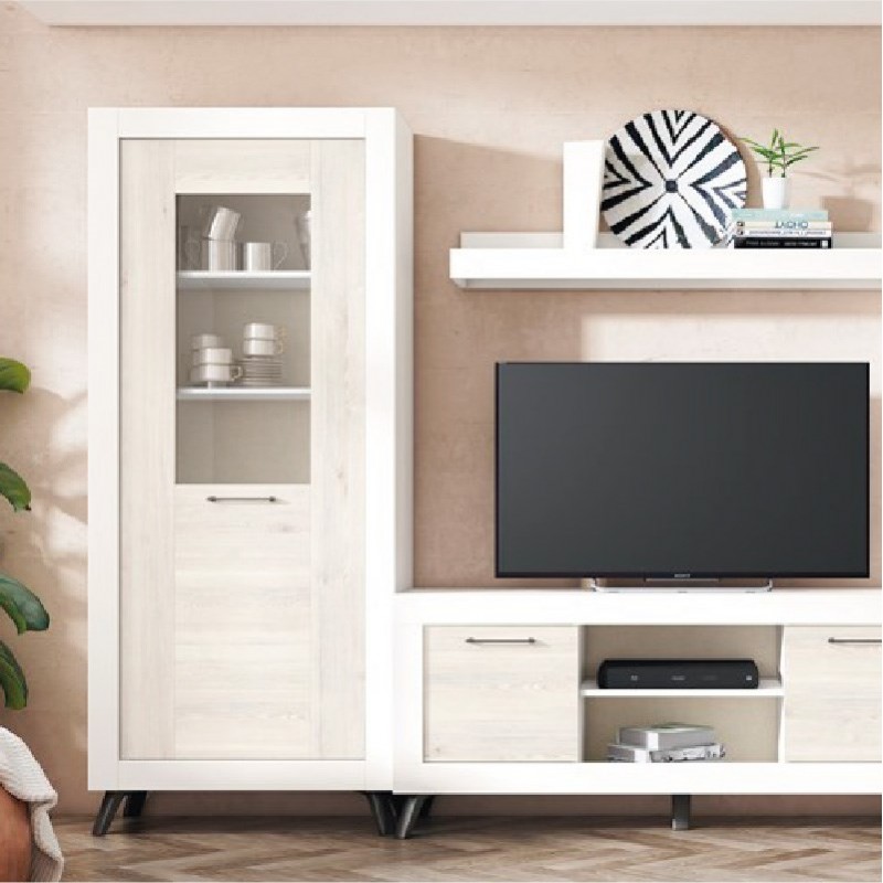 Vitrina alta una puerta MILANO