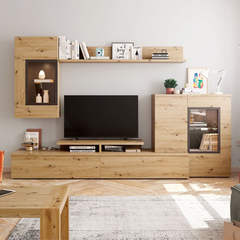 Composición de salón, estanterías, mueble TV AddLiving AddBox 112