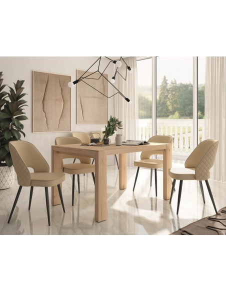 Mesa rectangular pata deslizante CHIARA