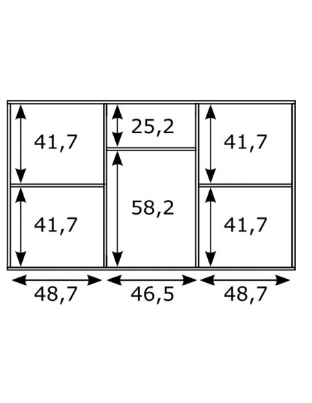 Aparador tres puertas y hueco ROMA