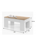 Mesa de centro elevable SARA