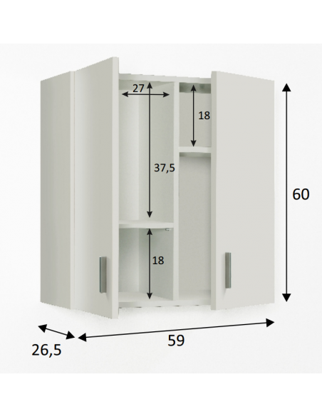 Mueble multiusos colgante LOANA